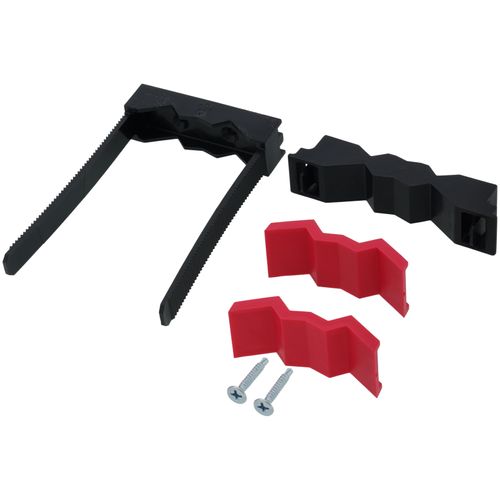 Main product image of TouchDown II Tube Hangers: (1) Bridge (1) Base (2) Screws (2) Pipe Down Inserts