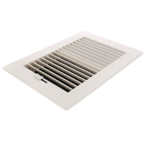 10" x 6" (Wall Opening Size) White Two-Way Plastic Sidewall/Ceiling Register (RZ682 Series)
