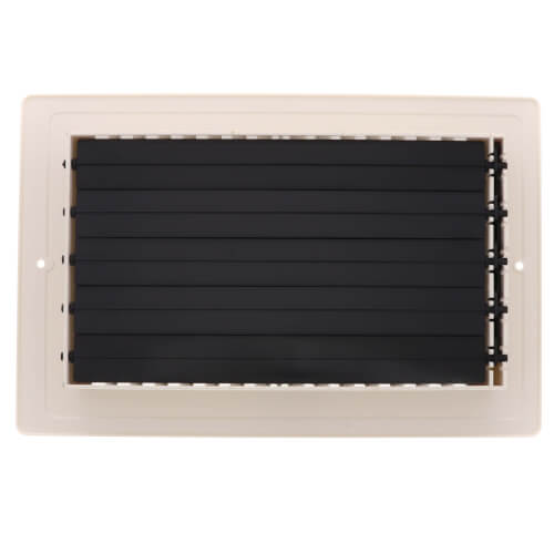 10" x 6" (Wall Opening Size) White Two-Way Plastic Sidewall/Ceiling Register (RZ682 Series)