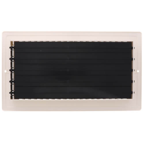 Main product image of 12" x 6" (Wall Opening Size) White Two-Way Plastic Sidewall/Ceiling Register (RZ682 Series)