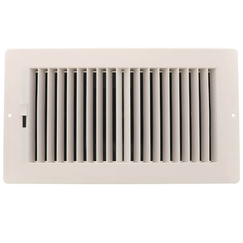 Main product image of 12" x 6" (Wall Opening Size) White Two-Way Plastic Sidewall/Ceiling Register (RZ682 Series)