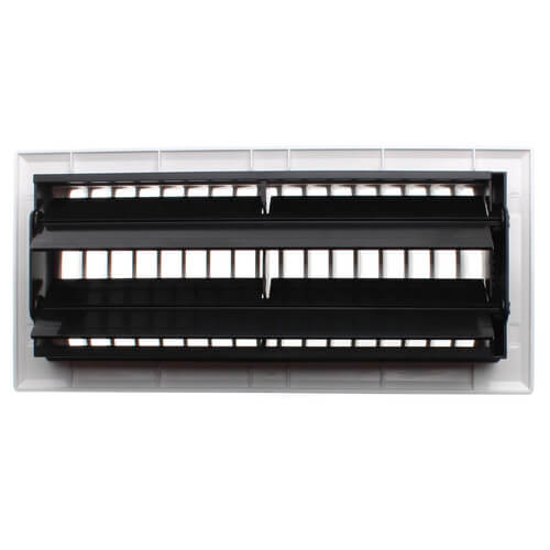 Main product image of 10" x 4" (Wall Opening Size) White Plastic Floor Diffuser (RZ421 Series)