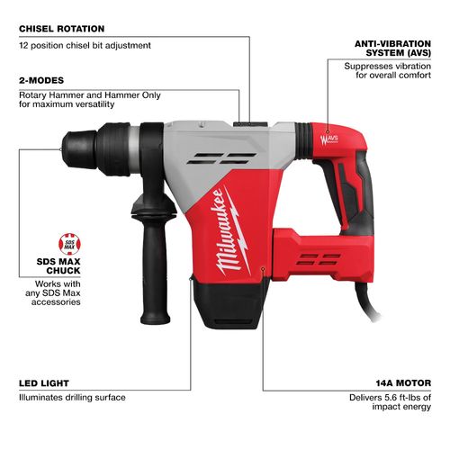 Main product image of 1-9/16" SDS Max Rotary Hammer