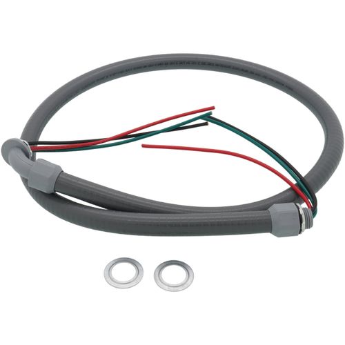 Main product image of 1/2" x 4' 10/3 Gray Ultra-Whip Liquidtight Flexible Non-Metallic PVC Conduit Cable Whip