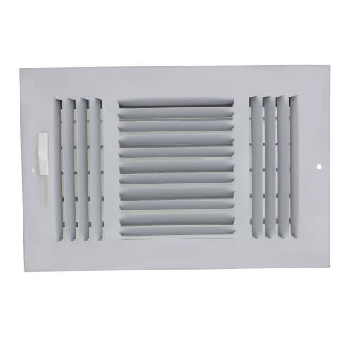 Main product image of 10" x 6" (Wall Opening Size) Steel Three-Way Sidewall/Ceiling Register (683 Series)