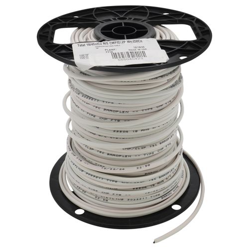Main product image of 250 ft. Spool - 18/4 Solid Southwire CL2P (Plenum) White Thermostat Cable