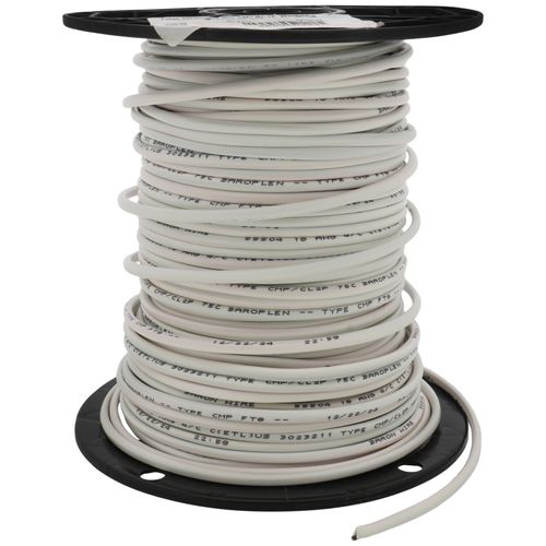 Main product image of 250 ft. Spool - 18/4 Solid Southwire CL2P (Plenum) White Thermostat Cable