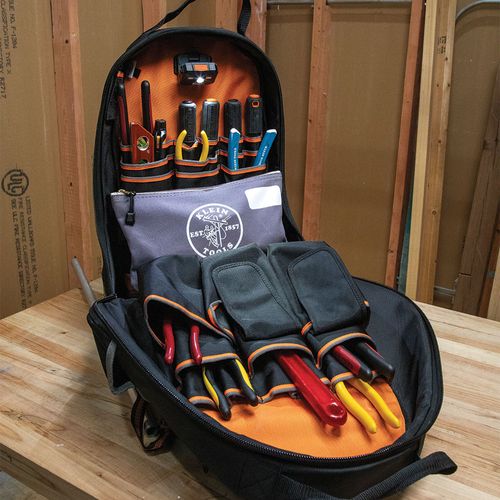Main product image of 7" Canvas Tool Pouch/Zipper Bag w/ Divider (Gray)