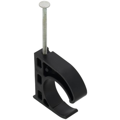 Main product image of PickUp Tube Talon w/ Nail for 1" Copper, PEX and CPVC Tubing, Black (Box of 50)