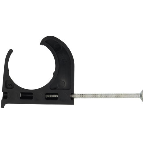 Main product image of PickUp Tube Talon w/ Nail for 1" Copper, PEX and CPVC Tubing, Black (Box of 50)