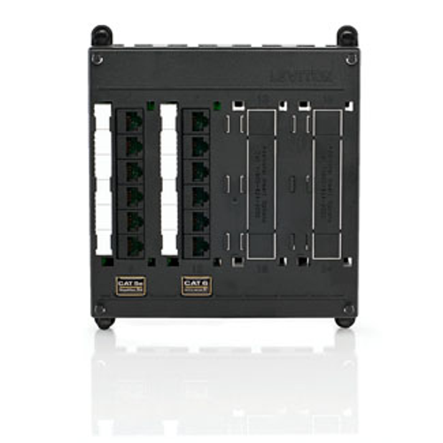 Main product image of Twist & Mount Patch Panel, (6) Cat 5e Ports And (6) Cat 6 Ports