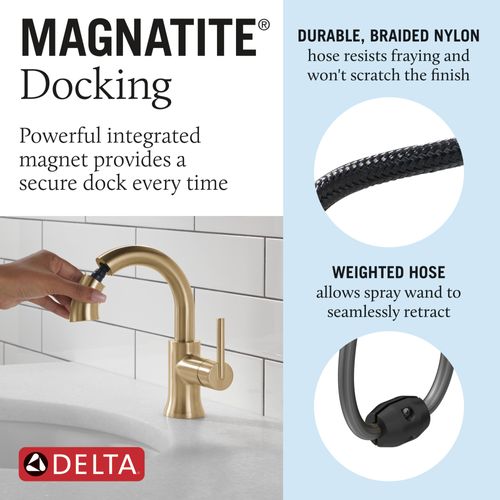 Main product image of Trinsic 1 Handle Pull Down Bathroom Faucet (Champagne Bronze), 559HAR-CZPD-DST