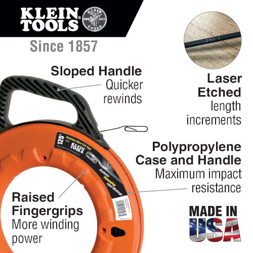 Main product image of 1/8" Wide Steel Fish Tape (65 ft.)