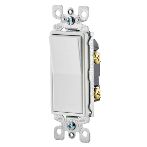 Main product image of Decora Antimicrobial Rocker Switch, Single-Pole - White (15 Amp, 120/277V)