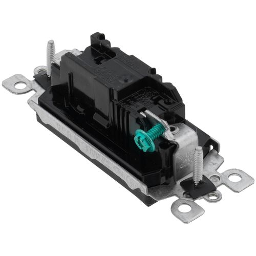 Main product image of Single-Pole Decora Rocker Light Switch - Black (120V)