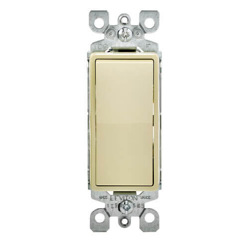 Main product image of Decora Rocker Switch, Single-Pole - Ivory (15 Amp, 120/277V))