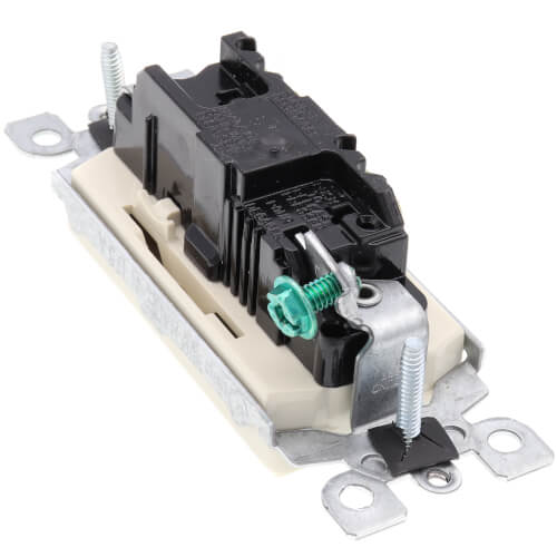 Main product image of Decora Rocker Switch, Single-Pole - Light Almond (15 Amp, 120/277)