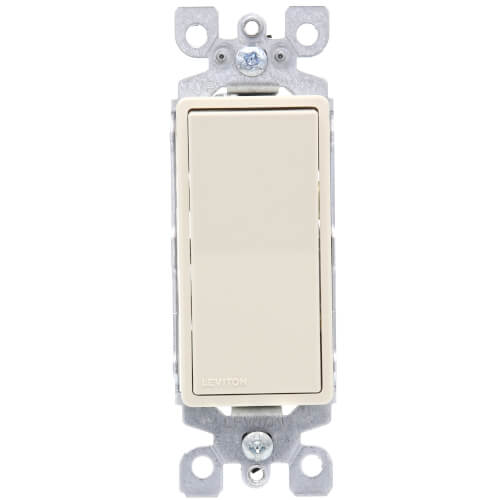 Main product image of Decora Rocker Switch, Single-Pole - Light Almond (15 Amp, 120/277)