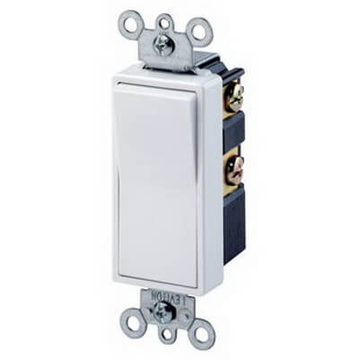 Main product image of Double-Pole Decora Residential Switch, 15A - White (120/277V)