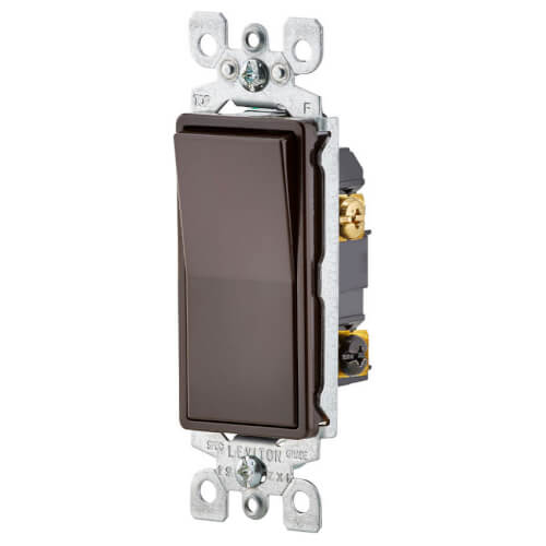 Main product image of 3-Way Decora Rocker Light Switch - Brown (120/277V)
