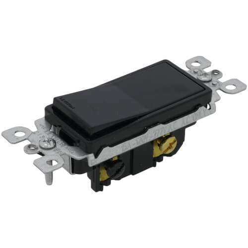 Main product image of 3-Way Decora Rocker Switch - Black (120/277V)