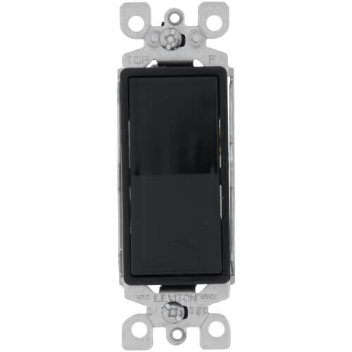 Main product image of 3-Way Decora Rocker Switch - Black (120/277V)