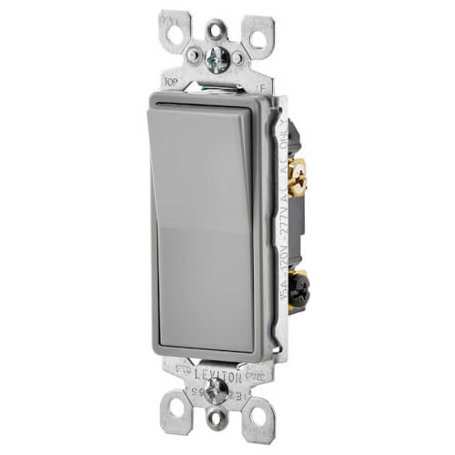 Main product image of 3-Way Decora Rocker Light Switch - Gray (120/277V)