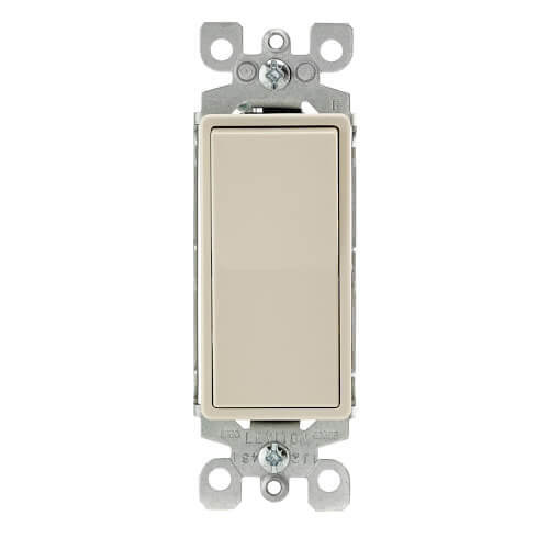 Main product image of 3-Way Decora Rocker Switch - Light Almond (15 Amp, 120/277V)