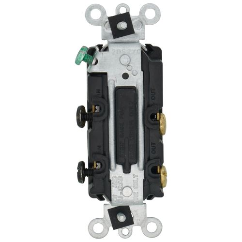 Main product image of 4-Way Decora Rocker Light Switch - Black (120/277V)