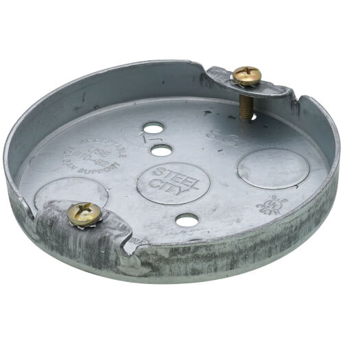 56111CFB Steel City 56111CFB 4" x 1/2" Deep Round Box w/ 1/2