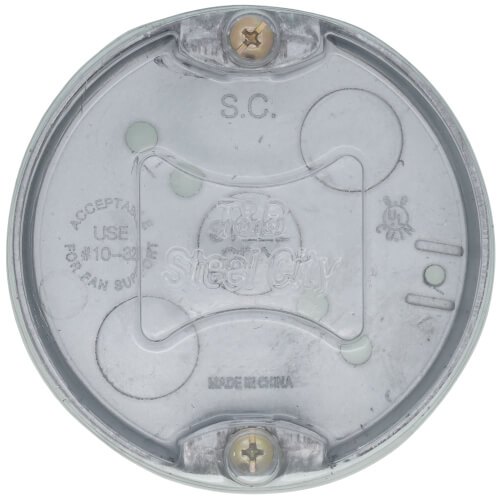 56111CFB Steel City 56111CFB 4" x 1/2" Deep Round Box w/ 1/2