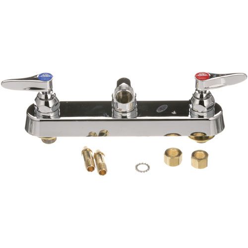 Main product image of Workboard Faucet, Wall Mount, 8" Centers, Lever Handles, Less Nozzle, B-1125-LN