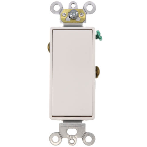 Main product image of Single-Pole Decora Plus Rocker Switch,  Commercial Grade, 20A, White - (120/277)