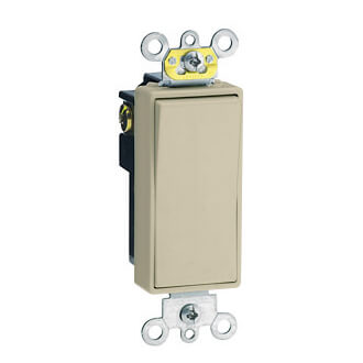Main product image of 4-Way Decora Plus Rocker Switch, Commercial Grade, 20A - Ivory (120/277V)