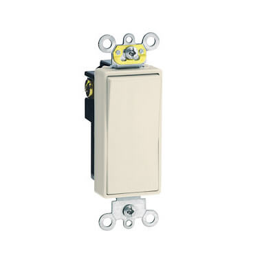 Main product image of 4-Way Decora Plus Rocker Switch, Commercial Grade, 20A - Light Almond (120/277V)