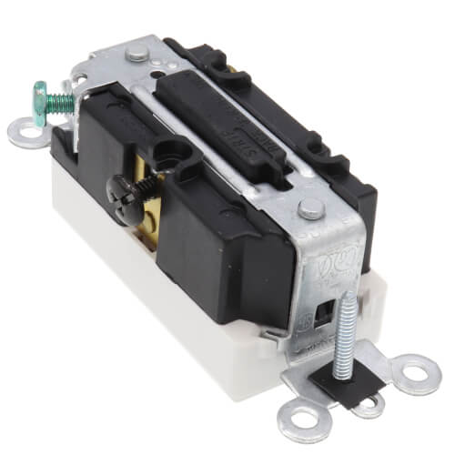 Main product image of Single-Pole Decora Plus Rocker Pilot Light, Illuminated On, Commercial Grade, 20A - White (120V)