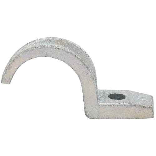 Main product image of 1" One Hole Zinc Plated Malleable Iron Rigid Strap