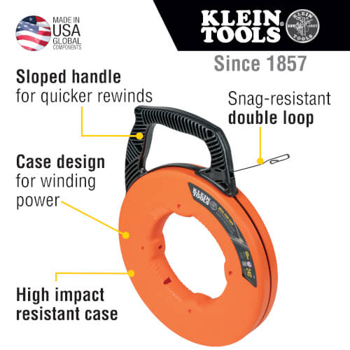 Main product image of 1/8" Wide Steel Fish Tape (240 ft.)