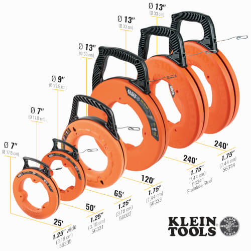 Main product image of 1/4" Wide Steel Fish Tape (25 ft.)