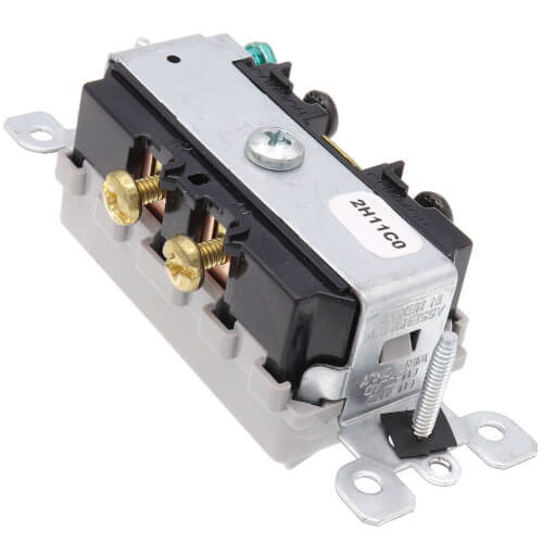 Main product image of Single-Pole Decora Combination Double Rocker Light Switch - Gray (120/277V)