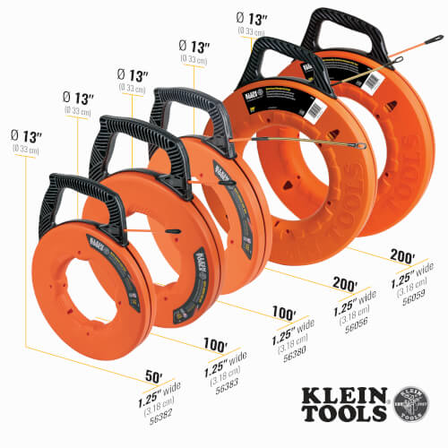 56383 Klein Tools 56383 Fiberglass Fish Tape (100 ft.)
