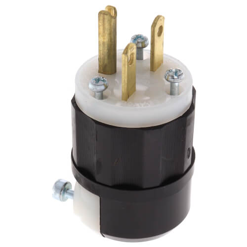 Main product image of Industrial Grade Plug, 15A, 2P, NEMA 6-15P - Black/White (250V)