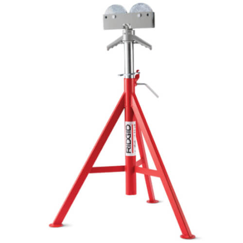 Main product image of RJ-98 Roller Head Low Pipe Stand, Adjustable, 24" to 42"