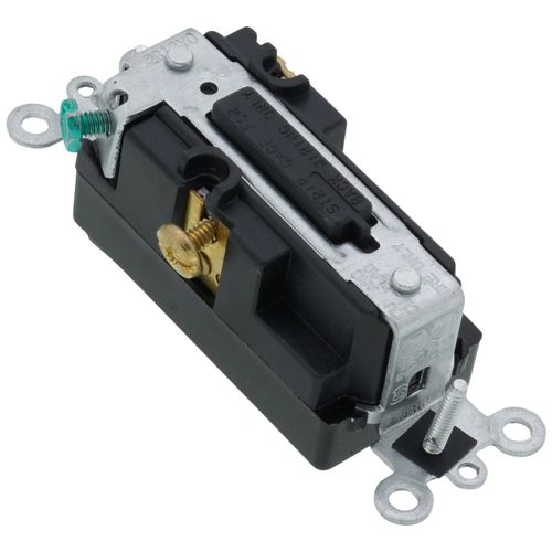 Main product image of Single-Pole Decora Plus Rocker Switch, Commercial Grade - Black (120/277V)
