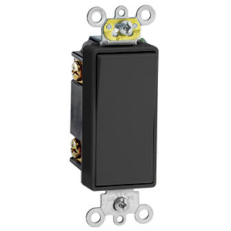Main product image of 3-Way Decora Plus Rocker Light Switch, Commercial Grade - Black (120/277V)