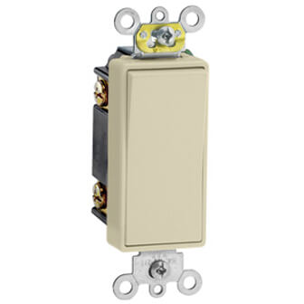 Main product image of 3-Way Decora Plus Rocker Light Switch, Commercial Grade - Ivory (120/277V)