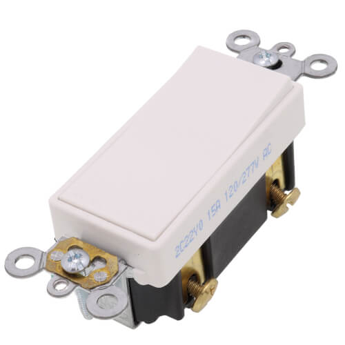 Main product image of 3-Way Decora Plus Rocker Light Switch, Commercial Grade - White (120/277V)