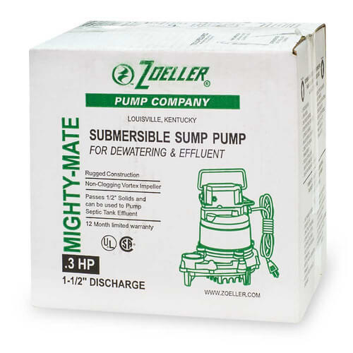 Main product image of Model E57 Mighty-Mate Non-Automatic Cast Iron Effluent Pump - 230 V, 0.3 HP