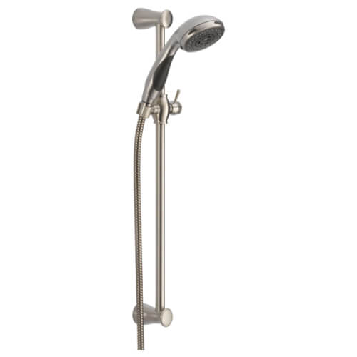 57014SS Delta 57014SS Premium 3Setting Slide Bar Hand Shower (Stainless Steel)