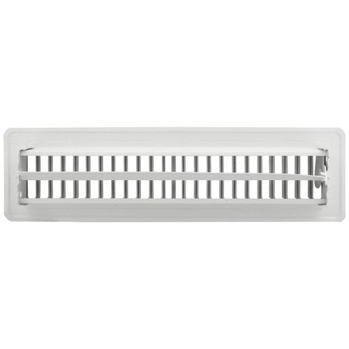 Main product image of 2" x 12" (Wall Opening Size) White Floor Register (350 Series)